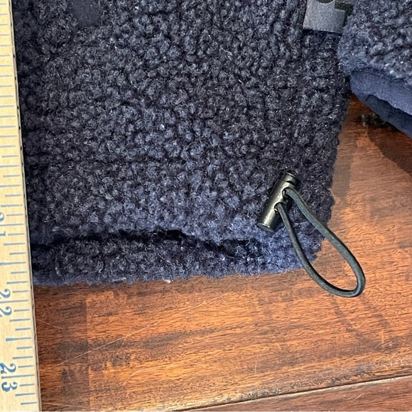 JoyLab Dark Navy Blue Oversized Sherpa Pullover Half Zip Jacket M - Picture 6 of 13
